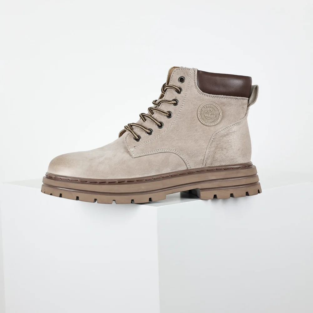 Timberland Outdoor High Top Freizeitstiefel gelb grau – Bild 6