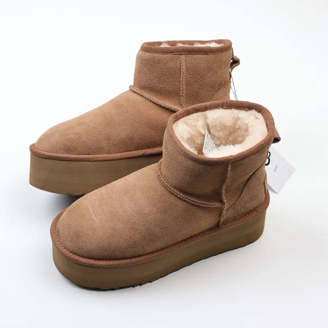UGG Mini Mid-Tank Plateau 5,08 cm Kastanie – Bild 4