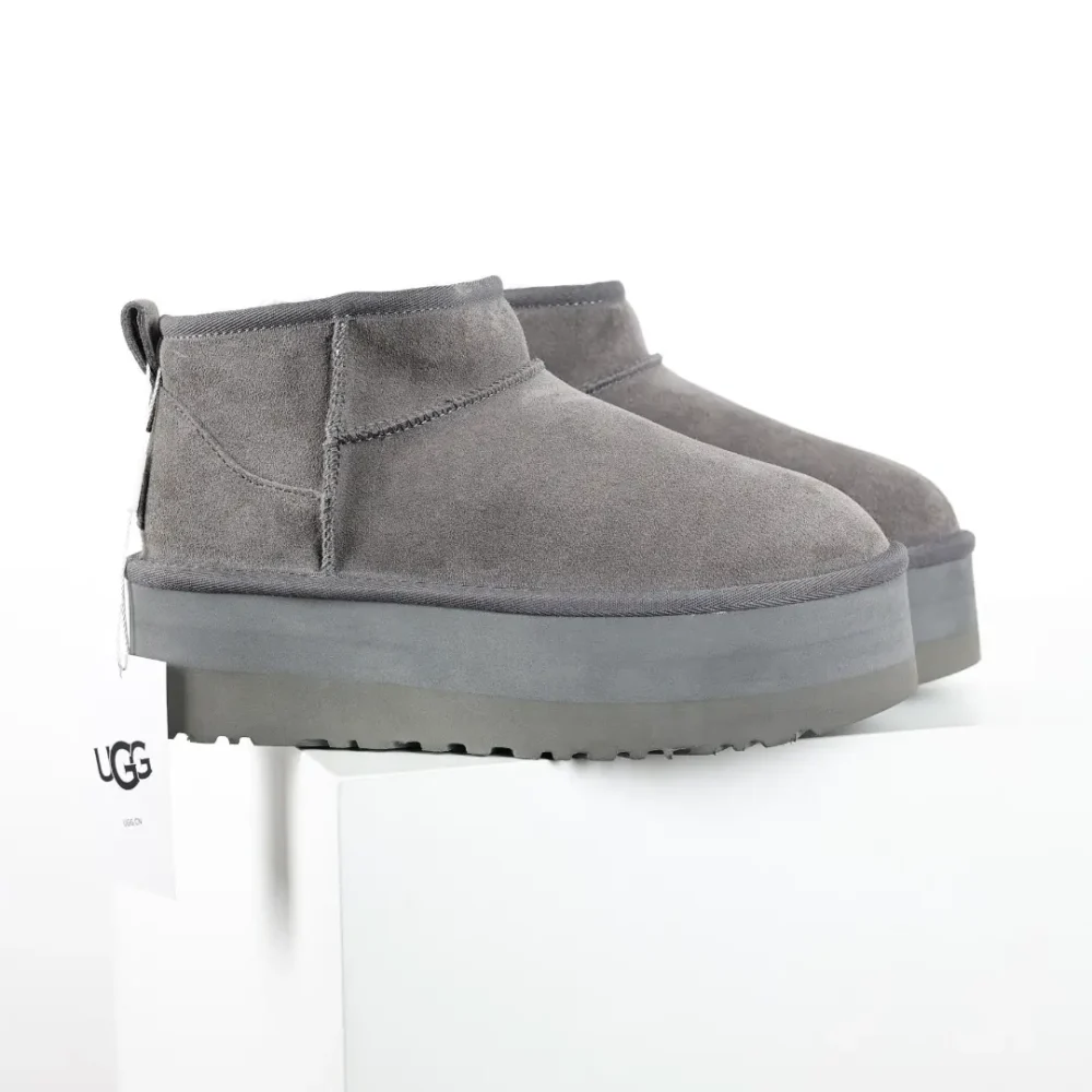 UGG Mini-Plateau-Shorts in Grau – Bild 2