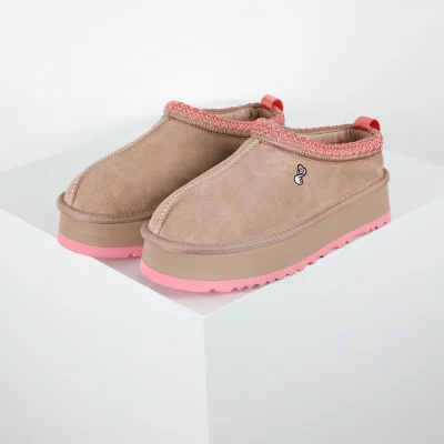 UGG Tats Halbschuhe Ethno-Stil 3cm Dicke Sohle Schneestiefel Damen