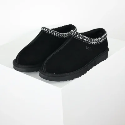 UGG Tazz Schneestiefel im Ethno-Stil mit dünner Sohle schwarz