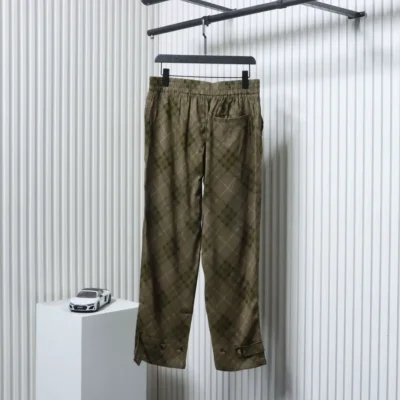 Warhorse – Karierte Hose mit Stickerei
