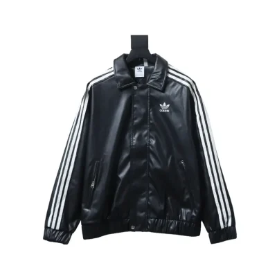 Adidas x FEIFEI RUAN Kollaboration Adidas Originals Lederjacke mit Kragen