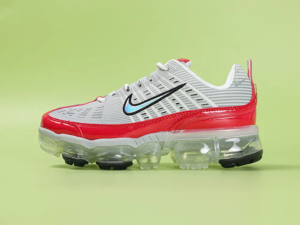 Air VaporMax 360 Laufschuhe Rot Grau Weiß – Bild 2