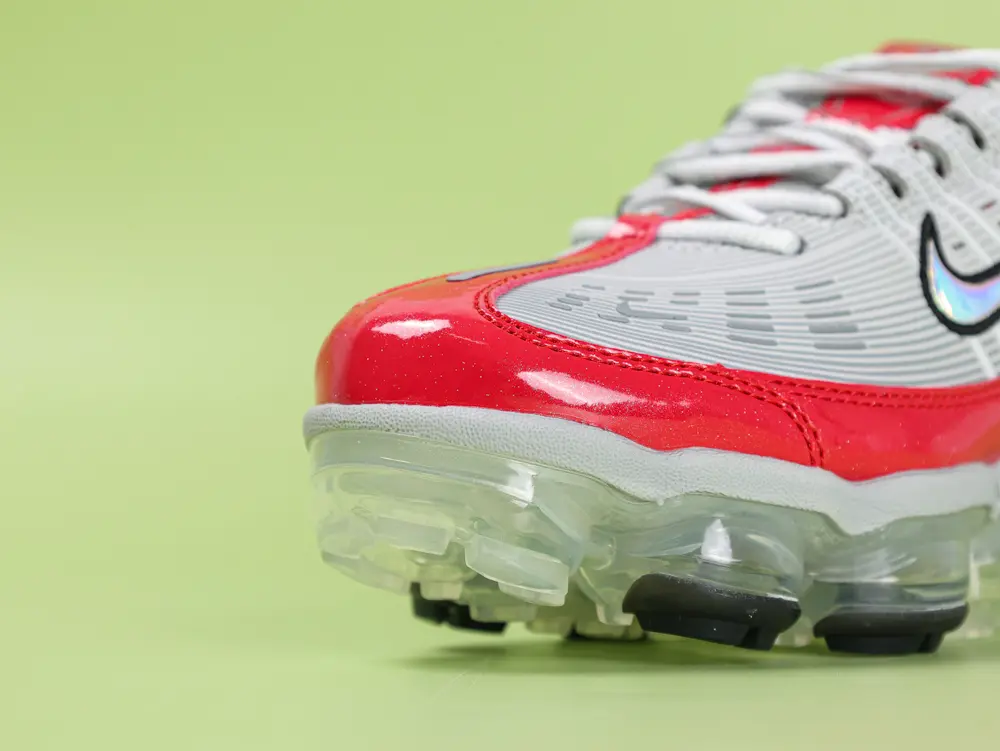 Air VaporMax 360 Laufschuhe Rot Grau Weiß – Bild 7