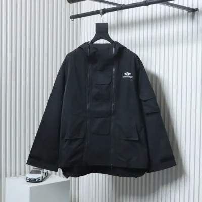 Balenciaga BLCG 23ss Parodie 3Bsporty schwarze Jacke:Windbreaker9