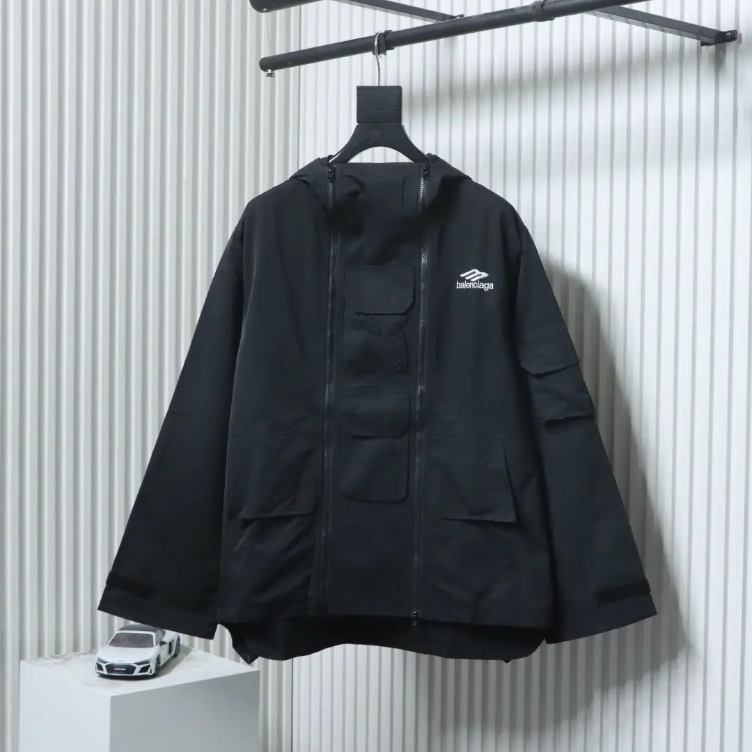 Balenciaga BLCG 23ss Parodie 3Bsporty schwarze Jacke:Windbreaker9