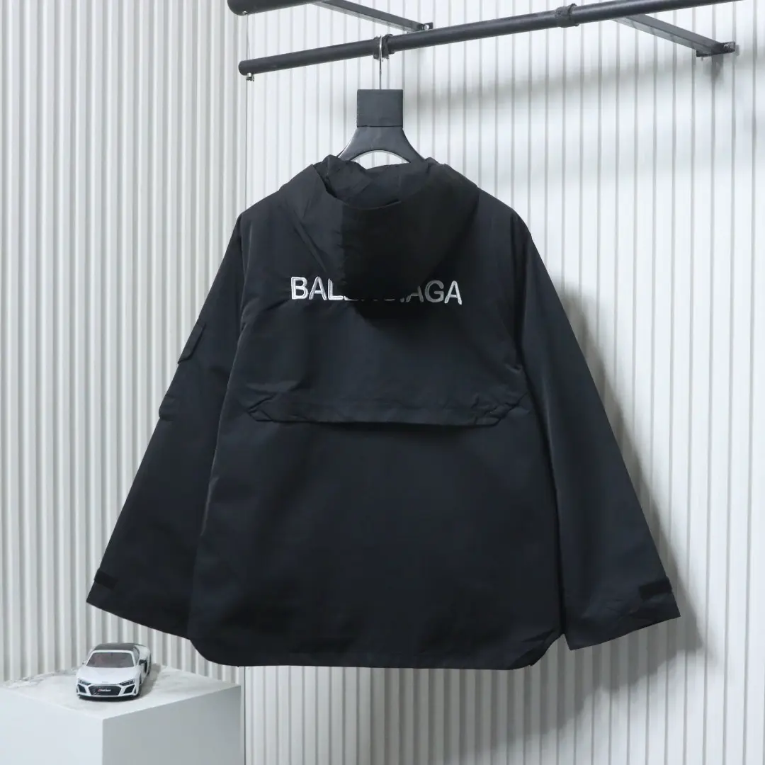 Balenciaga BLCG 23ss Parodie 3Bsporty schwarze Jacke/Windbreaker – Bild 2