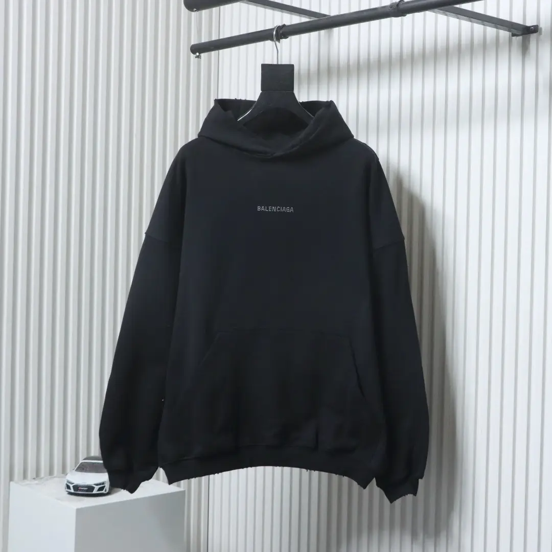 Balenciaga Hoodie mit Strassstickerei – Bild 2