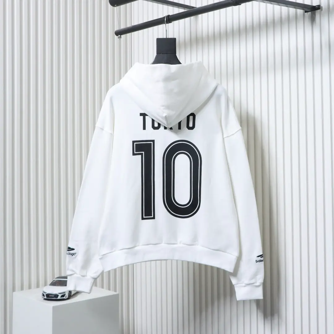 Balenciaga x Manchester United bestickter 01 Zip-Up-Hoodie – Bild 2