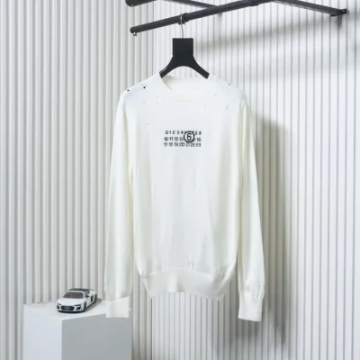 Maison Margiela Digital Jacquard Distressed Sweater