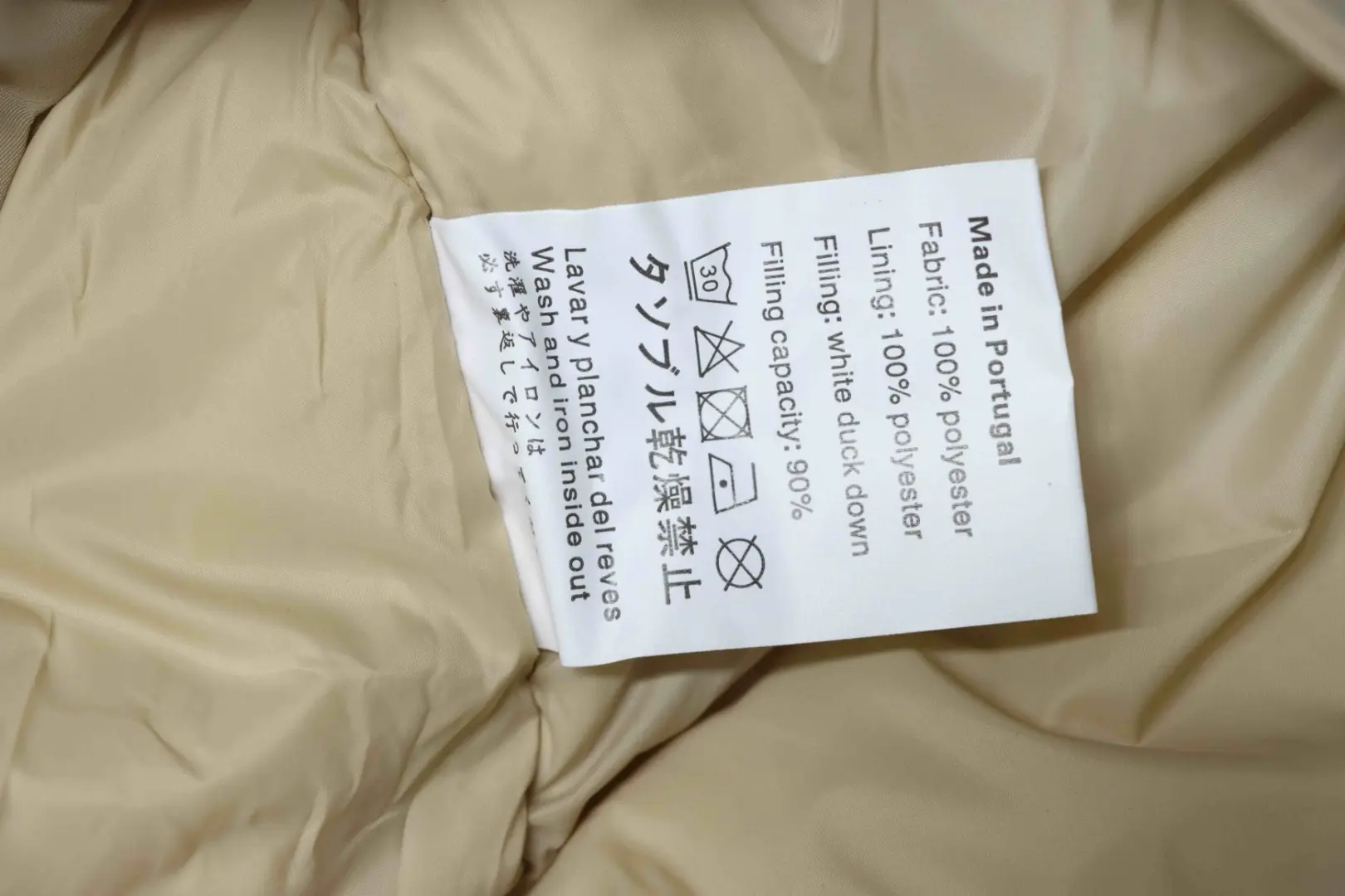 Midilange Daunenjacke mit Kapuze und Lederlabel M-XXXL – Bild 9