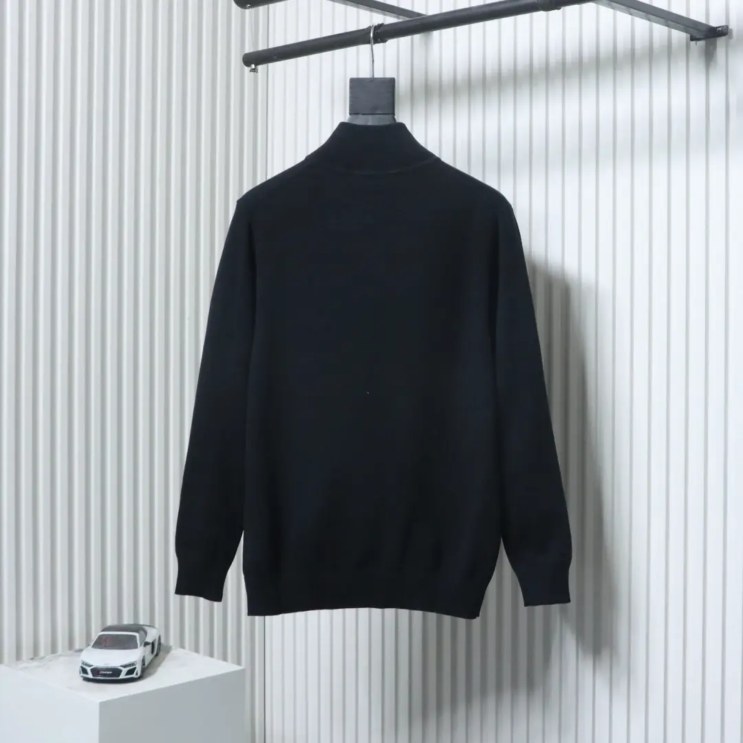 Moncler MC Strickpullover mit kleinem Logo und halbem Reißverschluss XXL – Bild 13