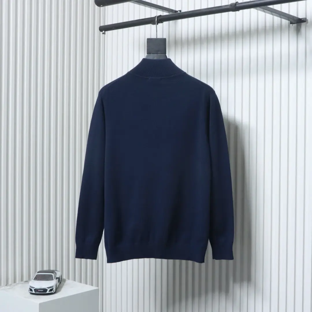 Moncler MC Strickpullover mit kleinem Logo und halbem Reißverschluss XXL – Bild 15