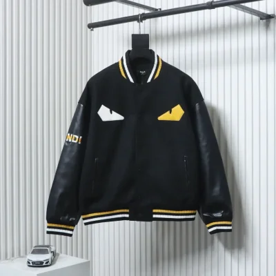 Monsteraugen-Baseballjacke