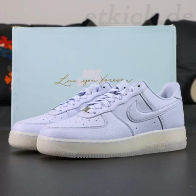 NOCTA x Nike Air Force 1 Certified Lover Boy Leder Klassische Drake-Kollaboration Eisblau