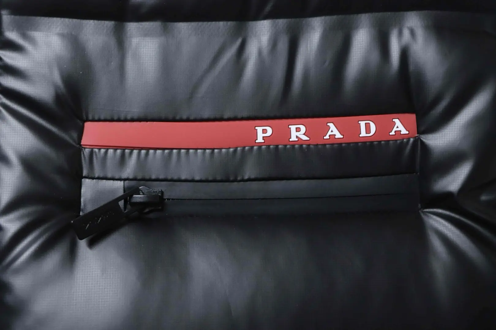 Rot gestreifte Daunenjacke S–XXL – Bild 10