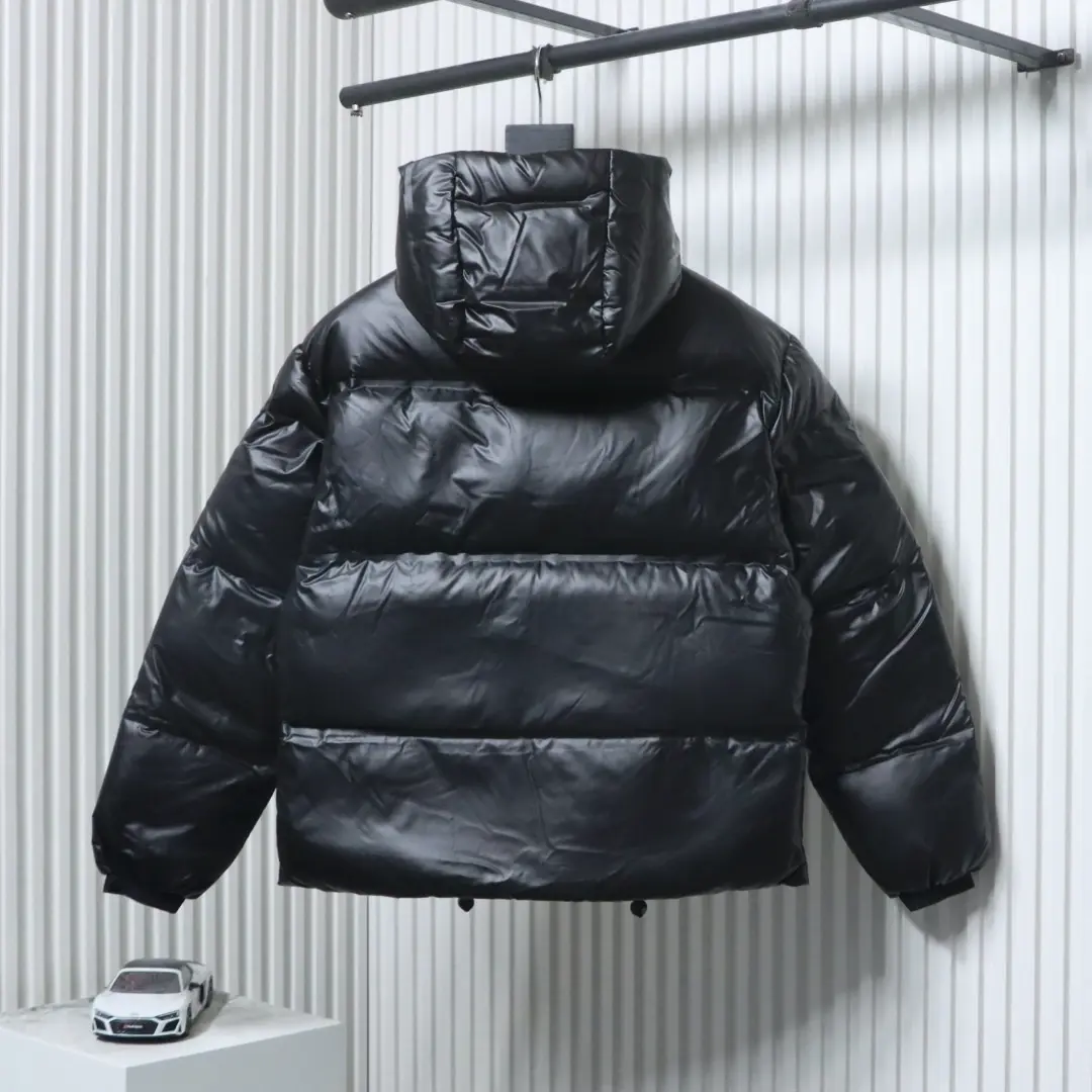 Rot gestreifte Daunenjacke S–XXL – Bild 2