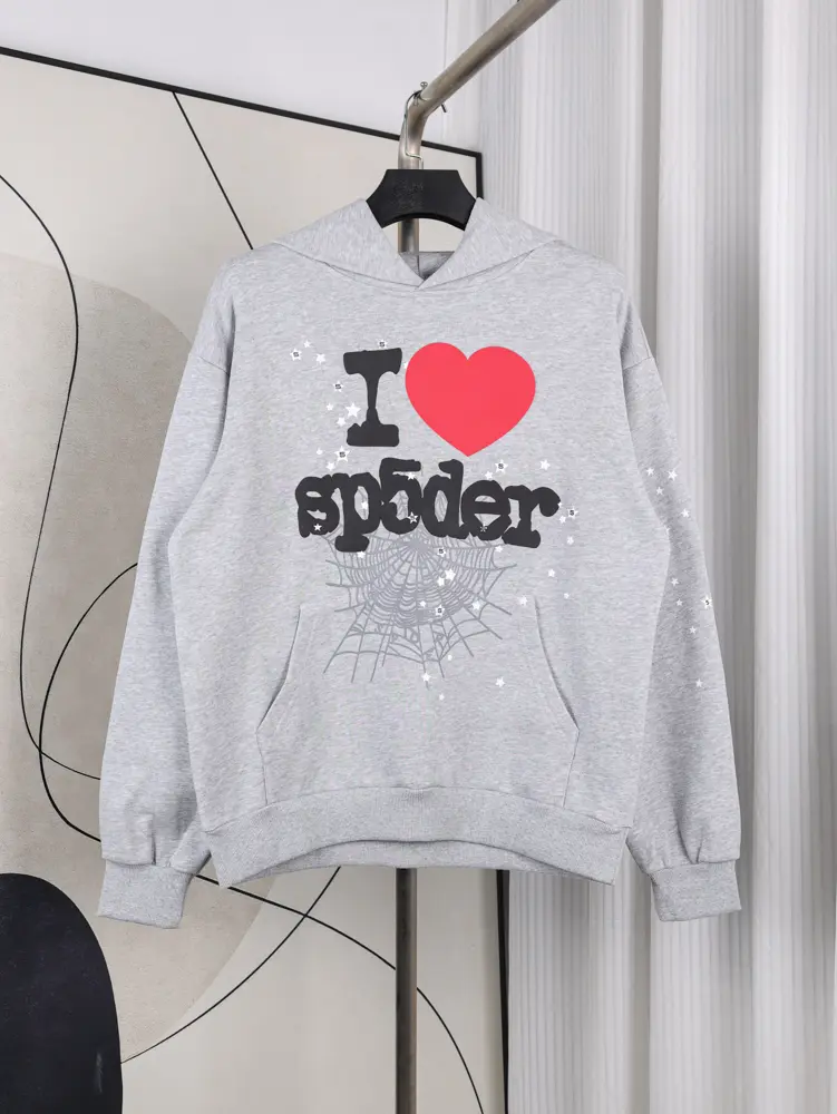 Sp5der I Heart SP5 Souvenir Hoodie Black
