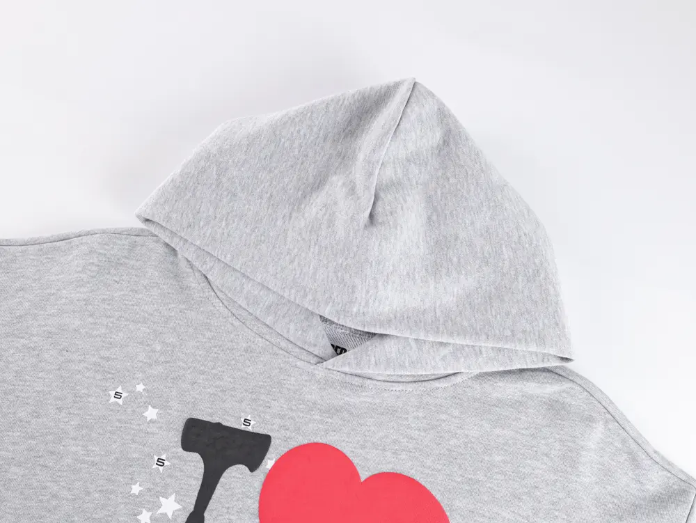 Sp5der I Heart SP5 Souvenir Hoodie Black – Bild 3