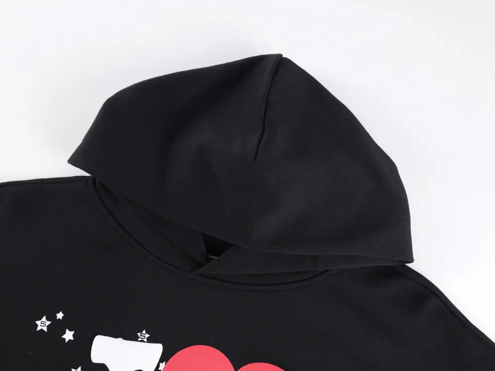 Sp5der I Heart SP5 Souvenir Hoodie Black – Bild 13