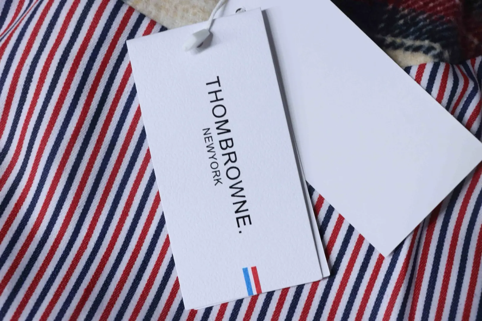 TB-Baseballjacke mit Patchwork-Karomuster und vier Streifen – Bild 7