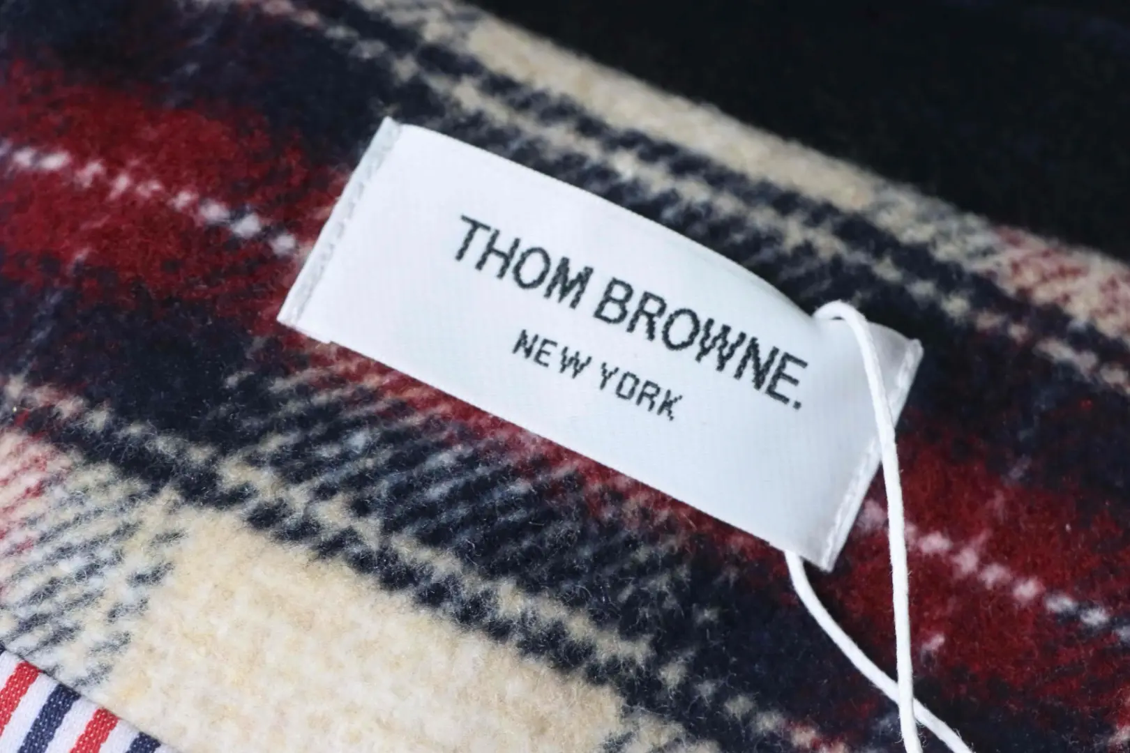 TB-Baseballjacke mit Patchwork-Karomuster und vier Streifen – Bild 8