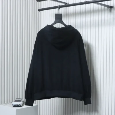 monogrammierte Frotteejacke mit Reißverschluss