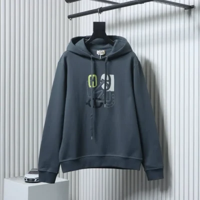 Hoodie mit Lederlogo