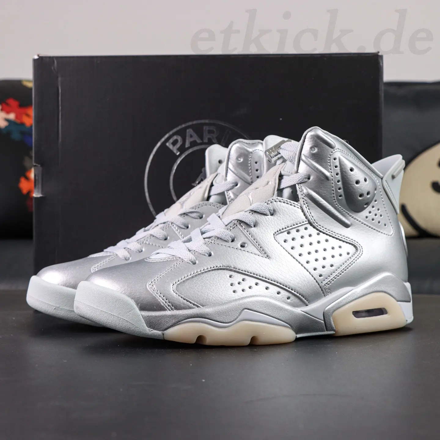 PSG x Jordan Air Jordan 6 PSG 2026 Liquid Silver