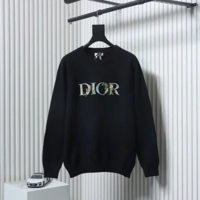 Strickpullover mit floralem Stickmuster