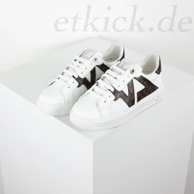 Time Out Sneakers Weißes Monogramm-Blumenmuster