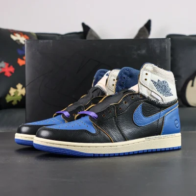 Air Jordan 1 Rtr Hi OG SP Schwarz&Weiß&Blau8