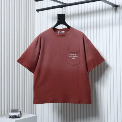 Acne Studios 26SS Kurzarm-T-Shirt mit Taschenprint