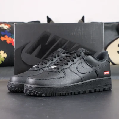 Air Force 1 Low Sup.1reme Schwarze Low-Top-Sneaker