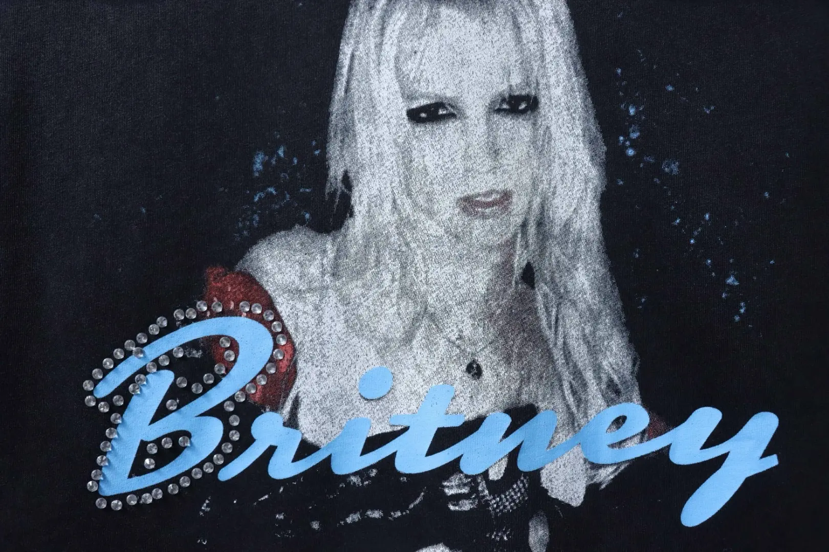 Balenciaga Music Collection Britney Spears Portrait Washed Crew Neck Kurzarm – Bild 5