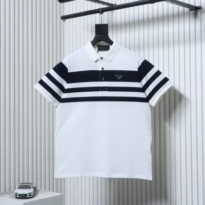 Gestreiftes Polo-Kurzarmshirt