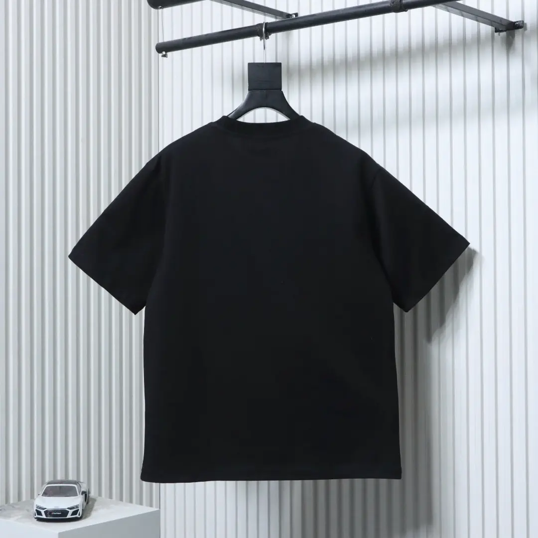 Kurzarm-T-Shirt mit gesticktem Ritter- und Pferdelogo – Bild 2