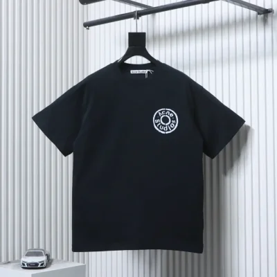 Acne Studios Kurzarm-T-Shirt mit rundem Logo-Print