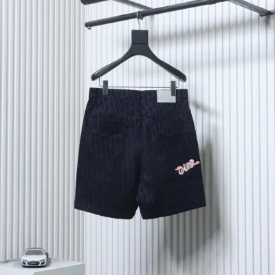 Anzug aus Denim-Shorts mit Schlangenmuster, Monogrammstickerei und Beflockung
