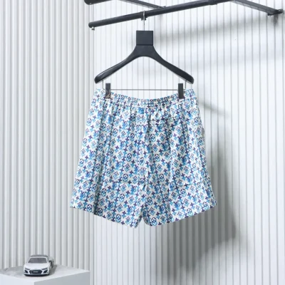 Anzugshorts mit Monogramm-Volldruck