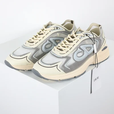 B30 Countdown Tech Sneaker Beige Halbtransparent