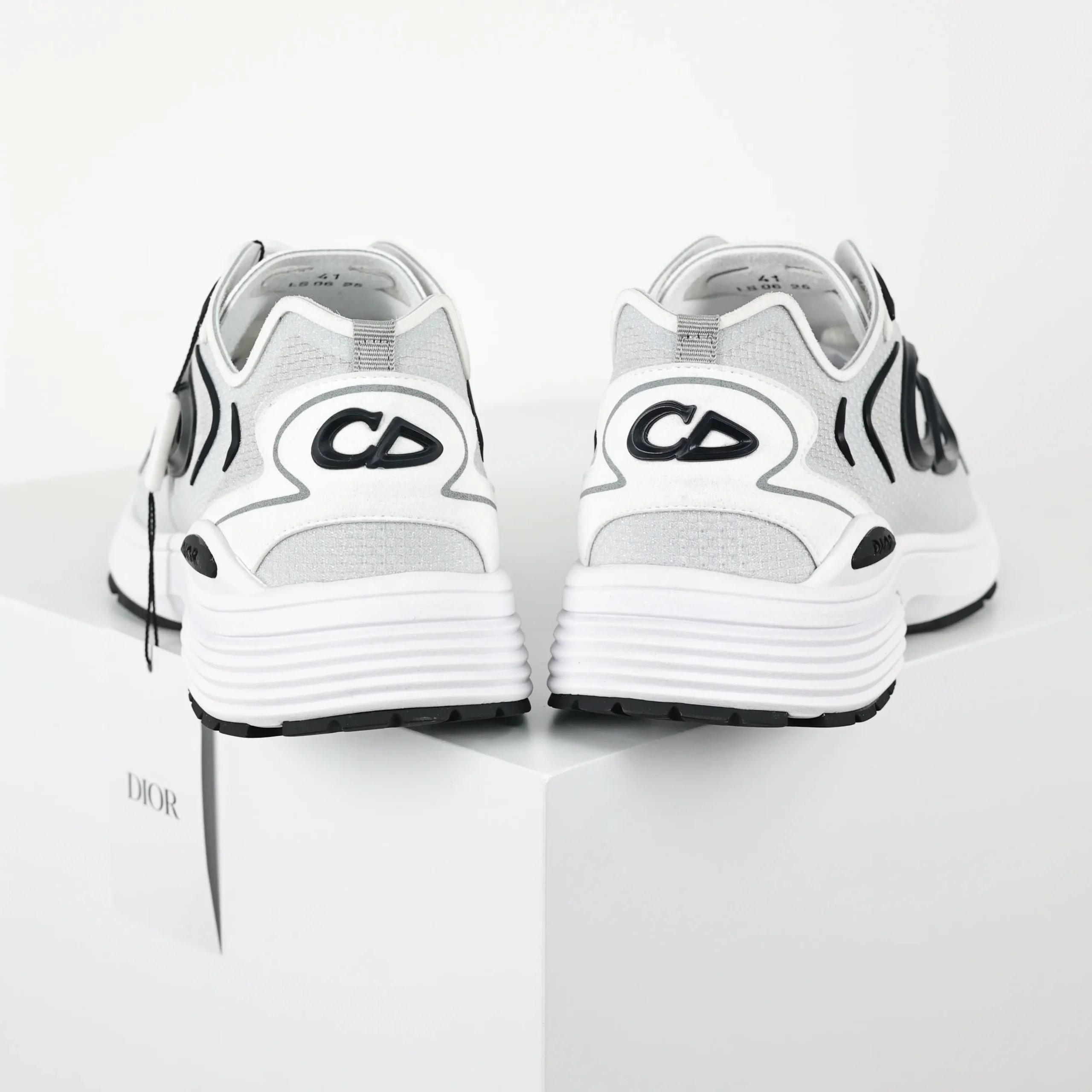 B30 Countdown Tech Sneaker Weiß Grau – Bild 6