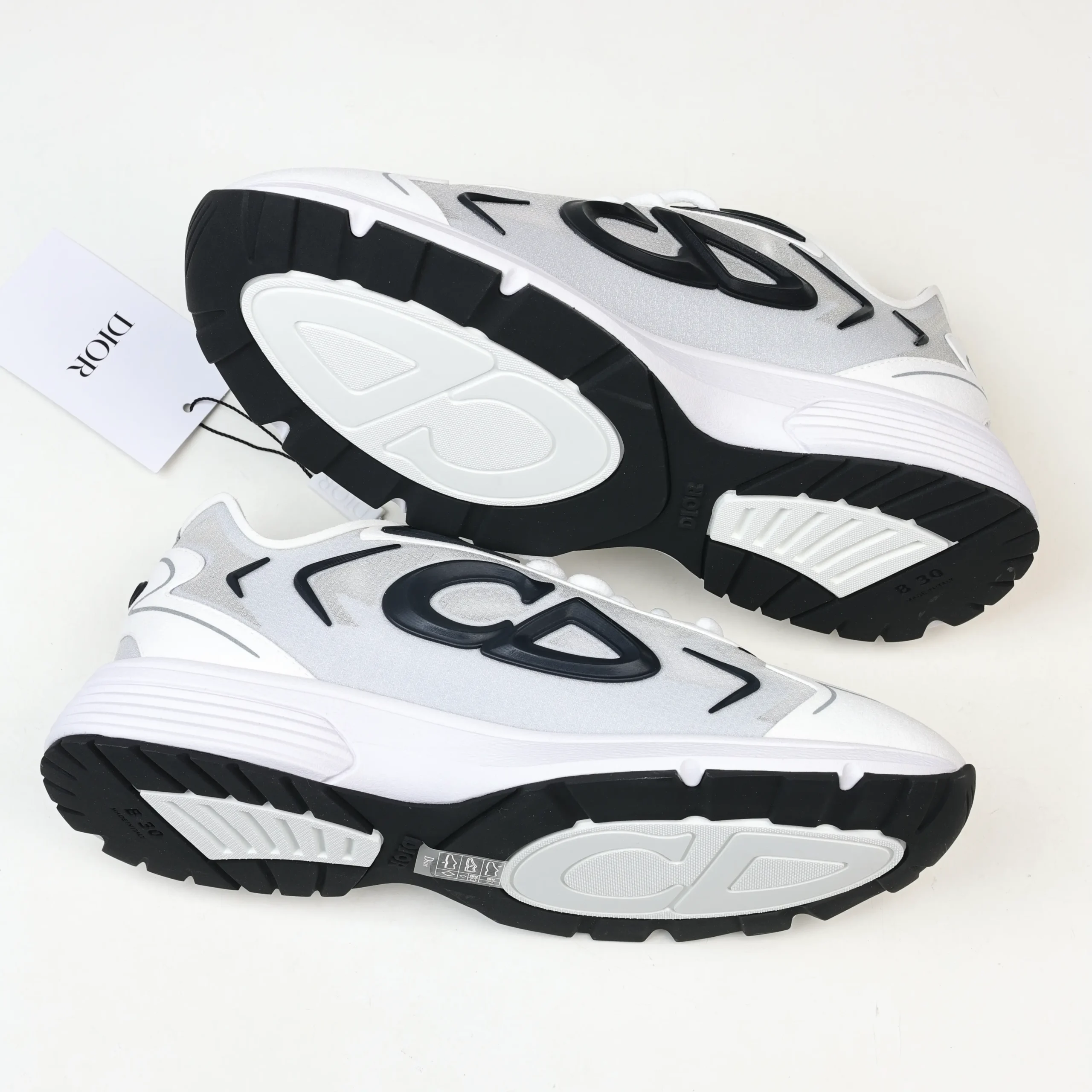 B30 Countdown Tech Sneaker Weiß Grau – Bild 7