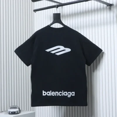 Balenciaga 3M Ski Series Kurzarm-T-Shirt mit Stickerei