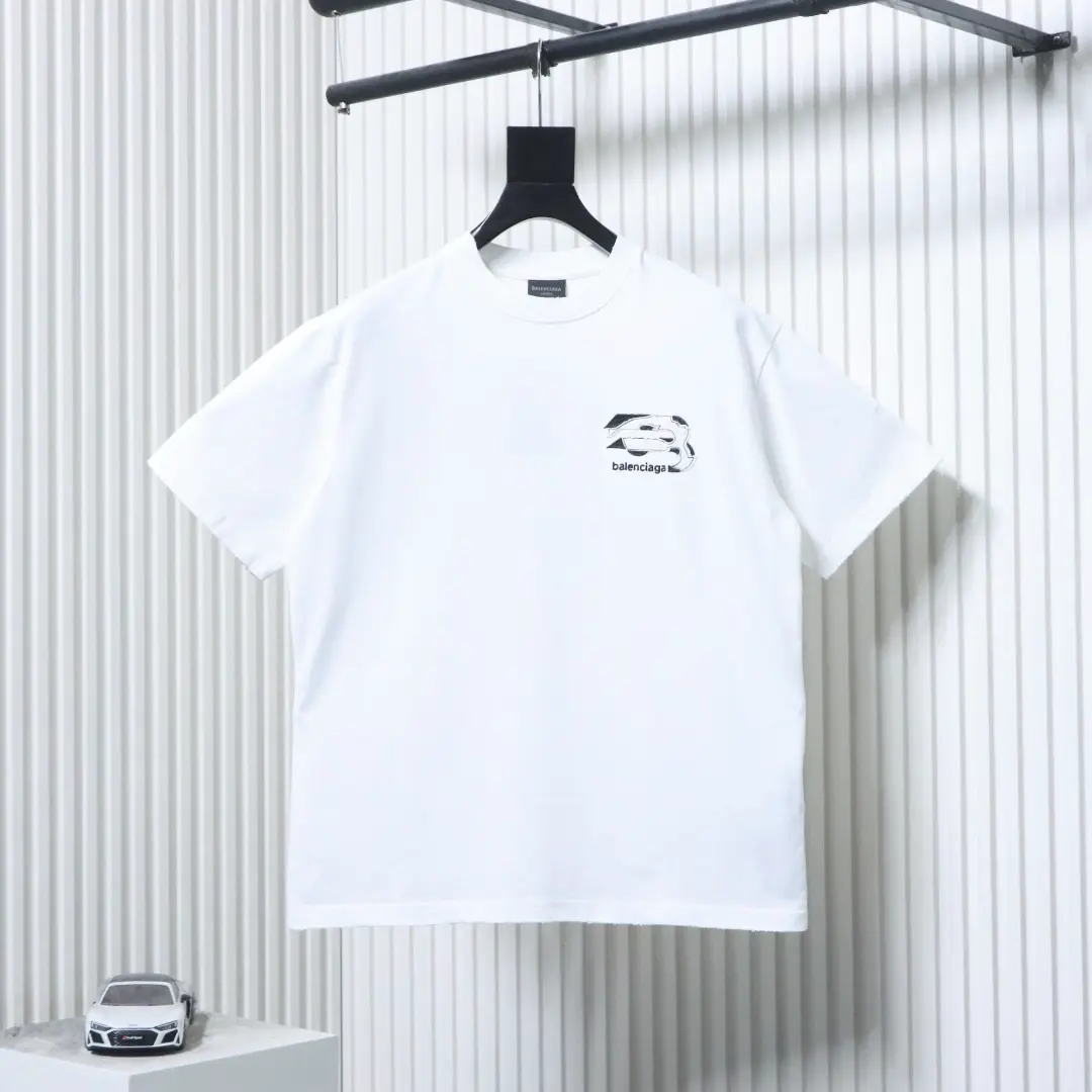 Balenciaga Kurzarmhemd mit Applikationsstickerei