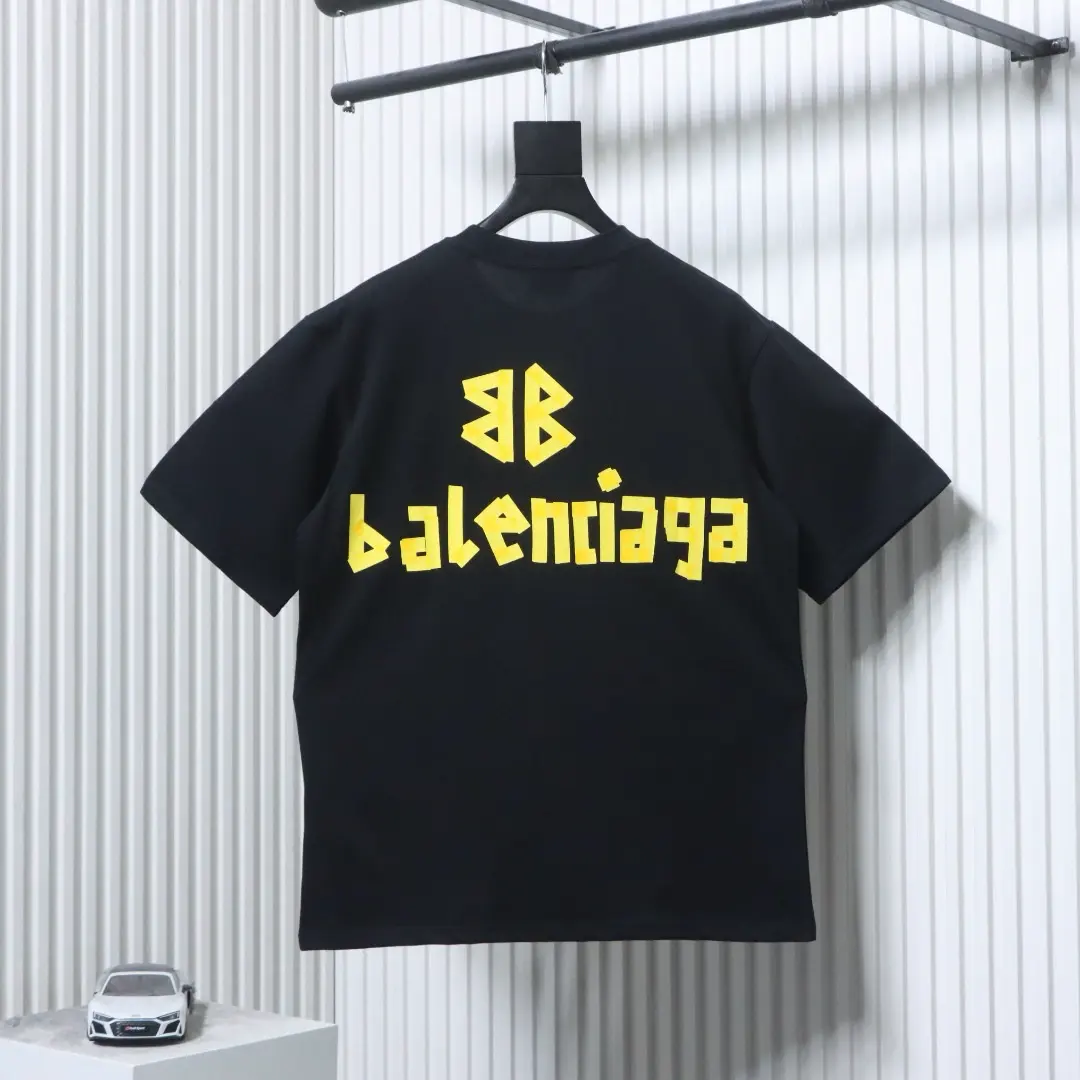 Balenciaga-Masken-Kurzarm-T-Shirt – Bild 2