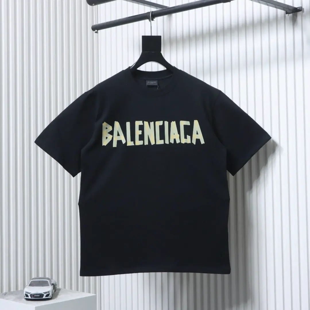 Balenciaga-Masken-Kurzarm-T-Shirt