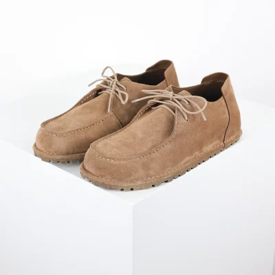 Birkenstock Utti Lace Wildleder in der Farbe Braun-Taupe