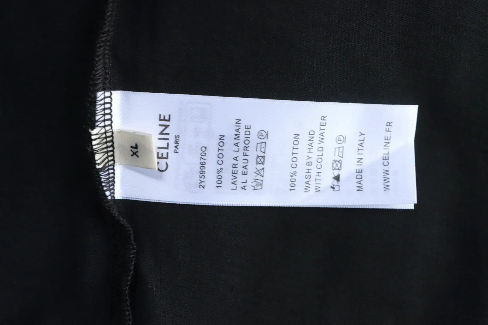 Celine T-Shirt mit klassischem Logo-Print und kurzen Ärmeln – Bild 8